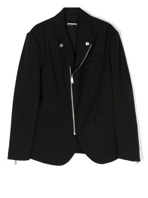 Dsquared2 Kids wool-blend zip jacket - Black