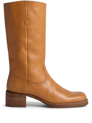 Dsquared2 knee-high leather boots - Brown