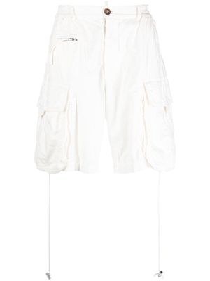 Dsquared2 knee-length cargo shorts - White