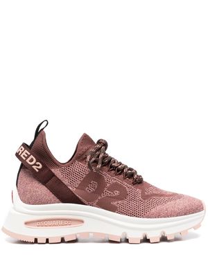 Dsquared2 knit lace-up sneakers - Pink