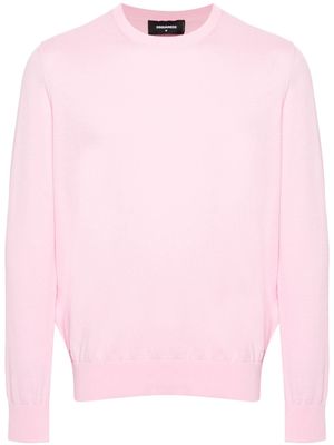 Dsquared2 knitted cotton jumper - Pink