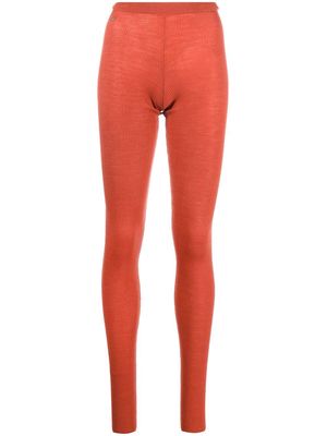 Dsquared2 knitted high-waisted leggings - Orange