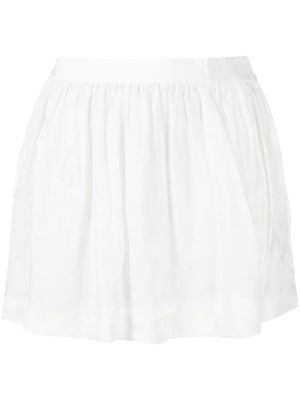 Dsquared2 lace-detail flared skirt - White