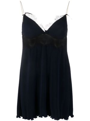 Dsquared2 lace-detail slip minidress - Blue