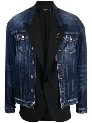 Dsquared2 layered single-breasted blazer - Blue