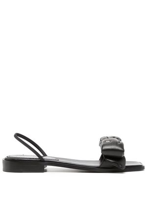 Dsquared2 leather bow sandals - Black