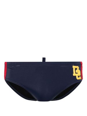 Dsquared2 logo-appliqué swimming trunks - Blue