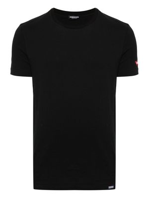 Dsquared2 logo-appliqué undershirt - Black