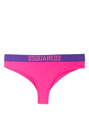Dsquared2 logo brief bottoms - Pink