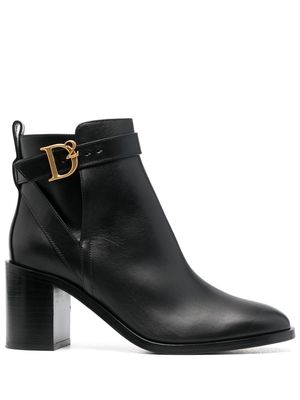 Dsquared2 logo-buckle high-heel boots - Black