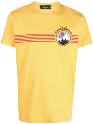 Dsquared2 logo crew-neck T-shirt - Yellow