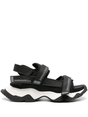 Dsquared2 logo-embossed chunky sandals - Black