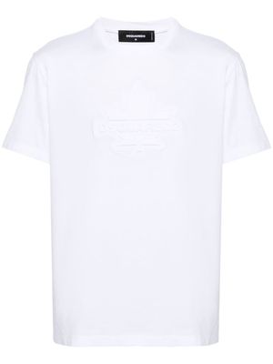 Dsquared2 logo-embossed cotton T-shirt - White