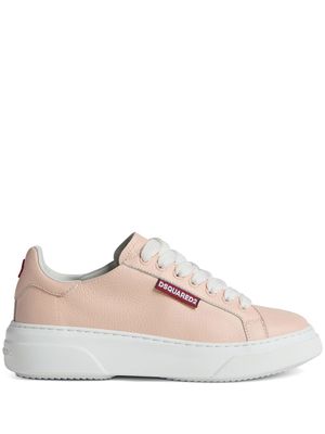 Dsquared2 logo-embossed lace-up sneakers - Pink