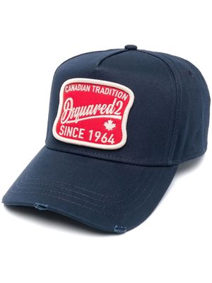 Dsquared2 logo-embroidered baseball cap - Blue