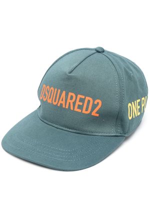 Dsquared2 logo-embroidered baseball cap - Green