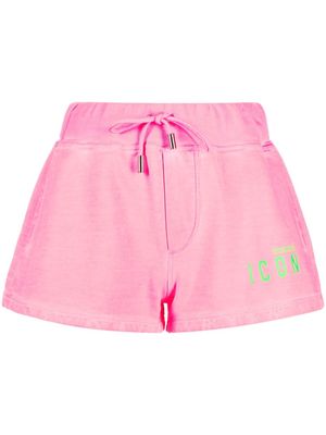 Dsquared2 logo-jacquard cotton shorts - Pink