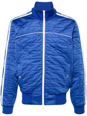 Dsquared2 logo-panelled quilted jacket - Blue