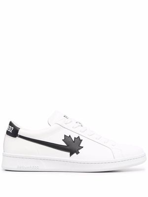 Dsquared2 logo-patch Boxer sneakers - White