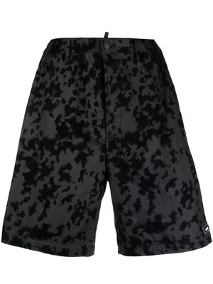 Dsquared2 logo-patch camouflage-print shorts - Black
