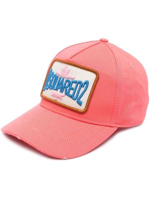 Dsquared2 logo-patch cap - Pink