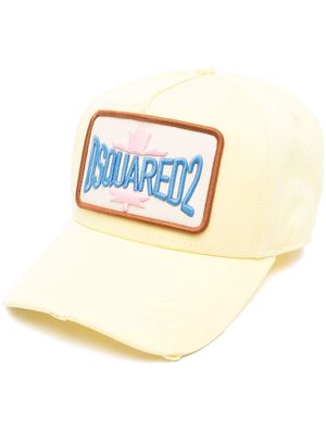Dsquared2 logo-patch cap - Yellow