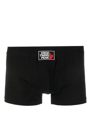 Dsquared2 logo-patch cotton boxers - Black
