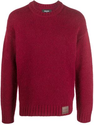 Dsquared2 logo-patch knitted jumper