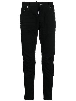 Dsquared2 logo-patch straight-leg jeans - Black