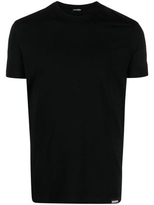Dsquared2 logo-patch stretch-cotton T-shirt - Black