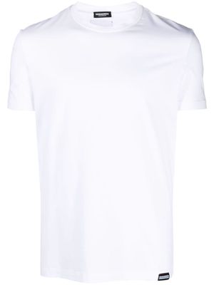 Dsquared2 logo-patch stretch-cotton T-shirt - White