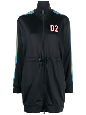 Dsquared2 logo-patch zipped jumper dress - Black