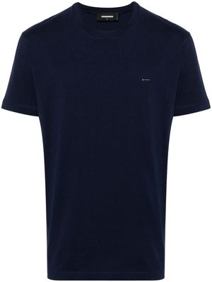 Dsquared2 logo-plaque cotton T-shirt - Blue