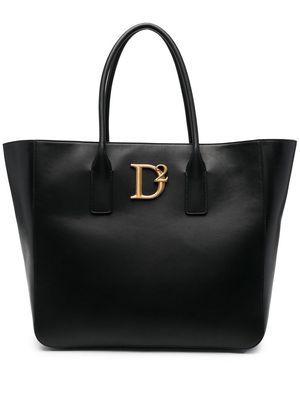 Dsquared2 logo-plaque detail tote bag - Black
