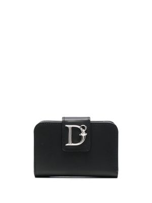 Dsquared2 logo-plaque foldover wallet - Black