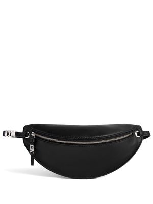 Dsquared2 logo-plaque leather belt bag - Black