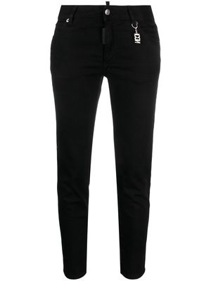 Dsquared2 logo-plaque tapered jeans - Black