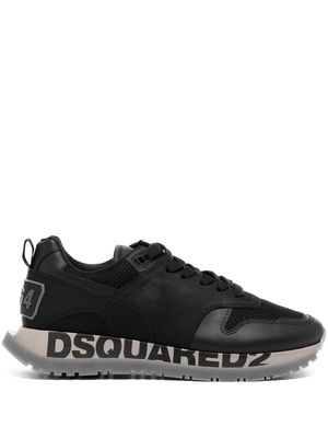 Dsquared2 logo platform low-top sneakers - Black