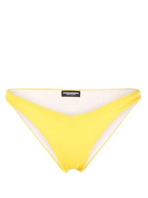 Dsquared2 logo-print bikini bottomsl - Yellow