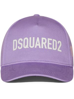 Dsquared2 logo-print cap - Purple