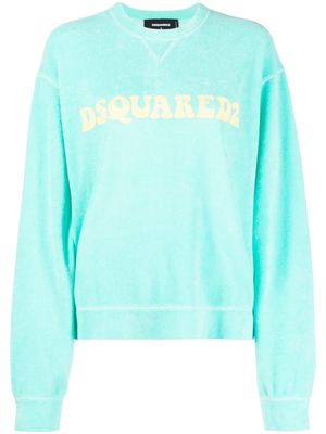 Dsquared2 logo-print cotton blend sweatshirt - Green