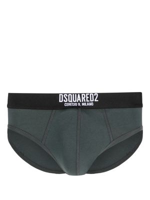 Dsquared2 logo-print cotton briefs - Green