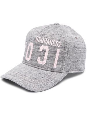 Dsquared2 logo-print cotton cap - Grey