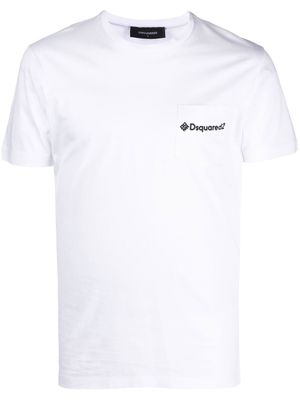 Dsquared2 logo-print cotton T-shirt - 100 WHITE