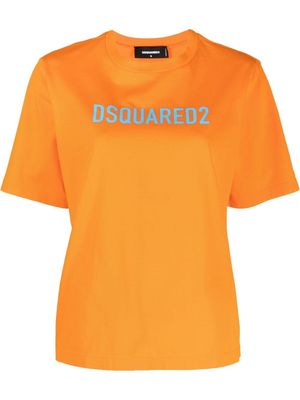 Dsquared2 logo-print cotton T-shirt - Orange