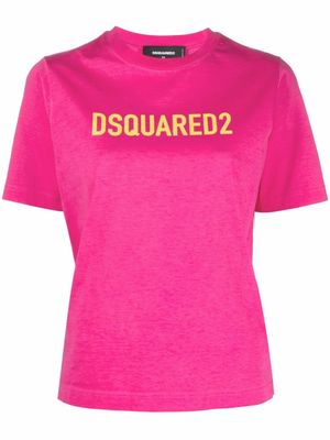 Dsquared2 logo-print cotton T-shirt - Pink