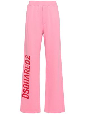 Dsquared2 logo-print cotton track pants - Pink