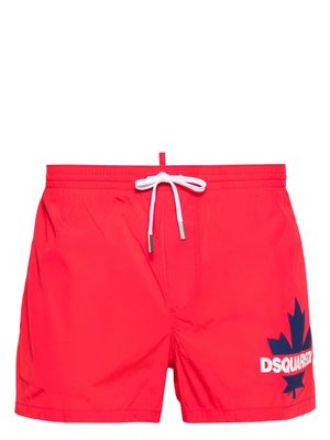 Dsquared2 logo-print drawstring swim shorts