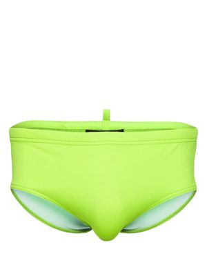 Dsquared2 logo-print elasticated-waistband swimming trunks - Green