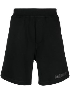 Dsquared2 logo-print jersey shorts - Black